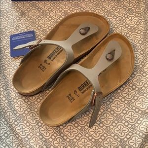Birkenstock Gizeh BS In Stone Size 37 NWT